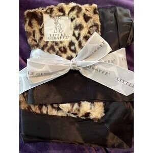 Little Giraffe Leapord Baby Blanket 17”x 17” NWT et